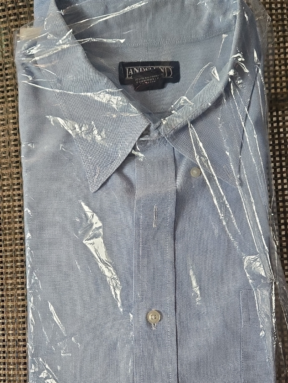 Lands' End Light Blue Oxford Button-Down Shirt
